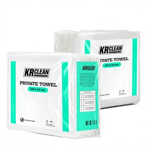 KRCLEAN ผ้าเช็ดตัวส่วนตัว 290 X 330 มม. กระดาษชำระแบบใช้แล้วทิ้ง ไม่สามารถทิ้งลงชักโครกได้ - Product Image 1