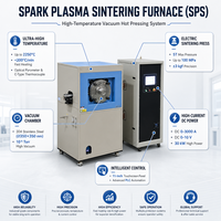 Tungku Sintering Plasma Percikan Vakum Suhu Tinggi 2250 Derajat DC 3000A 100MPa Mesin Sintering Listrik SPS
