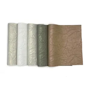 Oil Leather Series Light Reflective Hand Grip Leather Production Pu Synthetic Leather
