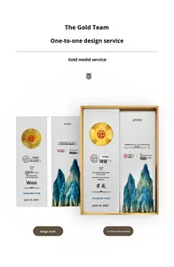 Plaque de remerciement pour les sponsors du tournoi, personnalisée, gravée au laser or, cadre <span class=keywords><strong>en</strong></span> métal écologique, cadeau de récompense, sommet coloré, gloire - Product Image 3