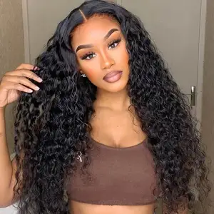 Fuxin Brazilian Raw Hair Lace Front lockige Perücken für USA Schwarze Frauen Frontal Perücke Echthaar Kinky Curly Glueless Full Hd Lace Perücke