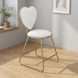 Simple Metal Girl's Bedroom Dressing <b>Table</b> Stool with Modern Design Durable and Luxurious for Apartment and Kitchen Use - Product Image 1