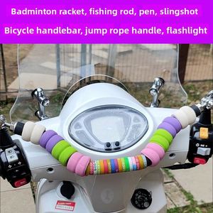Colorful Printed Silicone Ring Anti Slip Grip Stopper Ring for Fishing Rod Jump Rope Handle Decorative Silicone Band - Product Image 2