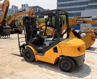 Mini chariot élévateur diesel Komatsu 30 d'occasion du Japon original, poids de 3 tonnes, chariot élévateur Komatsu 30 50 d'occasion, prix bas à vendre