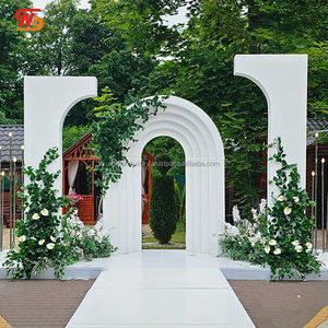 White Left Right Sides Background Wedding Stage Decor <b>Props</b> Modern Design Acrylic Arch Backdrop <b>For</b> Event Decoration - Product Image 6