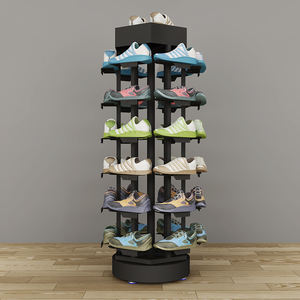 Magasin commercial stockage debout libre chaussures de basket-ball rotatives à 360 degrés présentoir conception pliable - Product Image 4