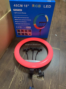 <span class=keywords><strong>2021</strong></span> nouveau 16 couleurs changement photographie en direct rvb anneau éclairage 10 pouces/26cm 12 pouces/30cm maquillage LED anneau lumière rvb - Product Image 6