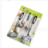 Popolare vendita calda OEM 5 pezzi resistente al calore flessibile riutilizzabile da cucina Set di utensili da cucina in plastica Set di utensili da cucina - Product Image 3