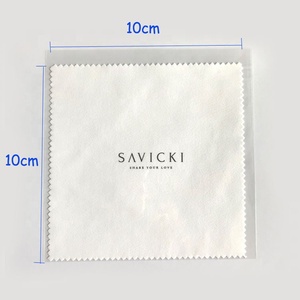 Impression <span class=keywords><strong>de</strong></span> logo personnalisé Argent Or Pierres Précieuses Blanc Bijoux Chiffon <span class=keywords><strong>de</strong></span> Polissage Chiffon <span class=keywords><strong>de</strong></span> <span class=keywords><strong>Nettoyage</strong></span> en Microfibre - Product Image 1