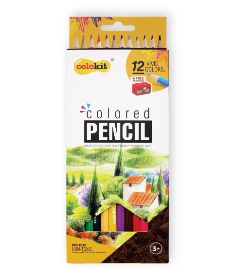 High Quality Wholesale Art Supplies Colorful CPC-C012 Colored Pencil with Hexagonal Barrel for Easy Drawing from Vietnam