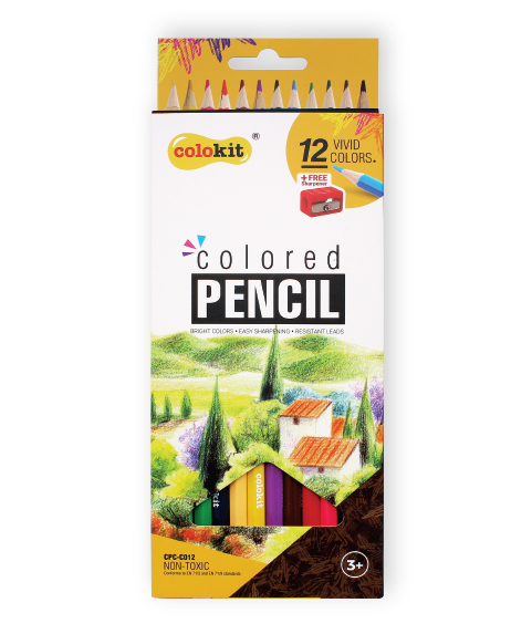 High Quality Wholesale Art Supplies Colorful CPC-C012 Colored Pencil with Hexagonal Barrel for Easy Drawing from Vietnam