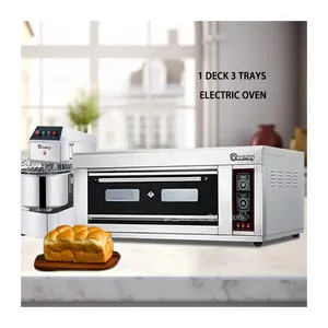 商用电动披萨烤箱不锈钢烘焙面包机双层内置烤箱工业烘焙烤箱