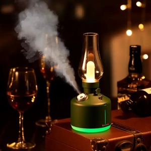 Diffuseur d'huiles essentielles vintage à ultrasons, humidificateur, purificateur d'air rechargeable par USB, diffuseur d'arômes rétro - Product Image 5