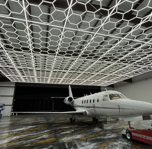 4.8M * <span class=keywords><strong>2</strong></span>.4M araba aksesuarları çalışma ışığı altıgen garaj aydınlatma petek Led ışık - Product Image 5