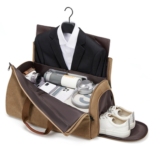 <span class=keywords><strong>Bolsa</strong></span> de Viaje de Lona Personalizada al por Mayor para <span class=keywords><strong>Hombre</strong></span>, con Compartimento para Zapatos, <span class=keywords><strong>Bolsa</strong></span> Deportiva - Product Image 2