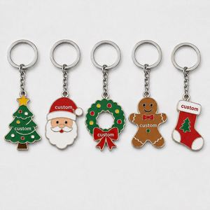 Porte-clés personnalisés en gros de haute qualité, décorations, chaînes, cadeaux de fête de Noël, souvenirs, anneaux porte-clés - Product Image 1