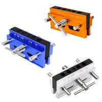 Gabarit de positionnement d'ouvertures en alliage d'aluminium métrique pour le travail du bois, guide de perçage, outil de positionnement d'ouvertures angulaires pour usage domestique