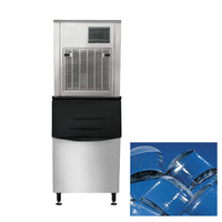 Machine à glaçons professionnelle KOLLER en acier inoxydable, autonome, pour glaçons en cubes, en flocons et en demi-lunes