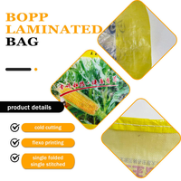 Sac tissé en PP laminé BOPP de 25 kg, qualité alimentaire, matière vierge, protection UV, pour farine de maïs, semences, céréales, sac robuste