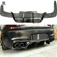 Lèvre arrière en fibre de carbone F06 F12 F13 M6 pour BMW Série 6 F06 F12 F13 M6, diffuseur de pare-chocs style V, kit de tuning, pièces de carrosserie