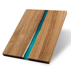 Planche à Charcuterie Rectangle en Résine Fabriquée à la Main Planche de Service de Cuisine Planche à Découper en Résine de Bois d'Acacia - Product Image 1