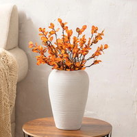 Vase décoratif de table en céramique créatif, couleur unie, style minimaliste et luxueux, pour fleurs séchées ou hydroponiques, pour la maison