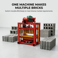 Machine à blocs semi-automatique QTJ4-40 & Machine à fabriquer des blocs creux & Machine à fabriquer des briques creuses en béton