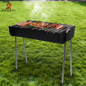 Parrilla de carbón portátil para exteriores HONGYI, parrilla metálica para cocinar en el patio, parrilla de acero de 5 kg, BQ149L - Product Image 2