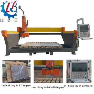 Machine de découpe à pont CNC 5 axes pour granit, marbre, pierre, plan de travail de cuisine avec caméra - Product Image 1