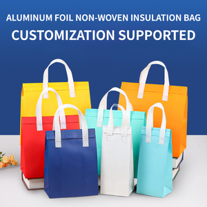Sac isotherme jetable non tissé pour courses, sac repas pliable pour sorties, sac de plage isotherme pour aliments - Product Image 2