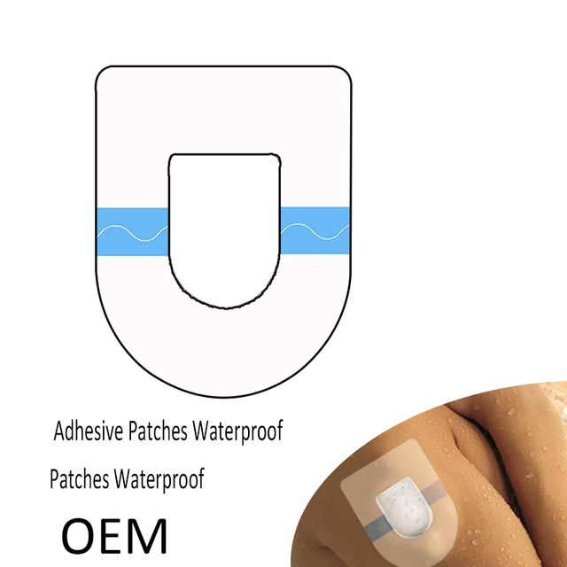 Waterproof Hypoallergenic CGM Sensor Dexcom G6 Patches for Sensor Custom Shape Waterproof and Transparent Patch