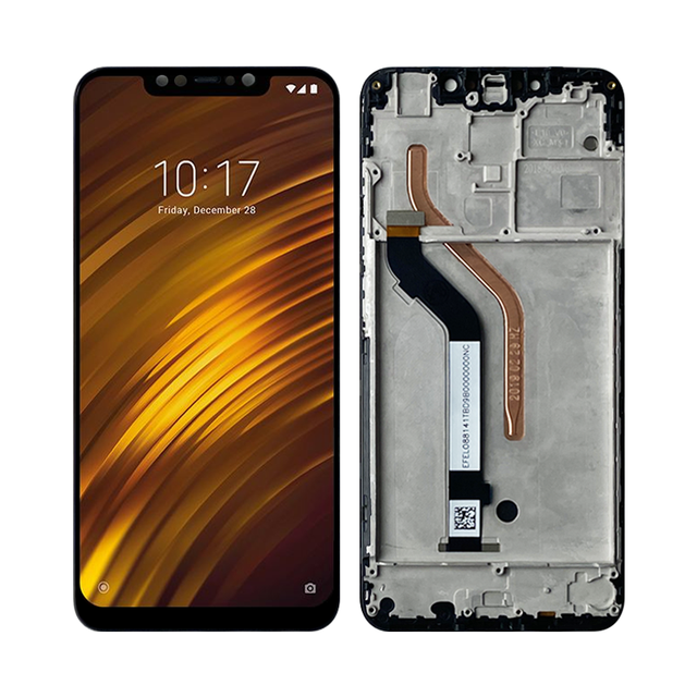 Lcd Assembly Touch Screen for Xiaomi Pocophone F1 Digitizer Screen with Frame Poco F1 Lcd with Frame