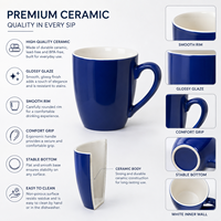 Mug Kopi Modern 11oz dari Porselen Tulang Putih Bentuk Kerucut untuk Sublimasi, Cocok untuk Hadiah DIY yang Dipersonalisasi