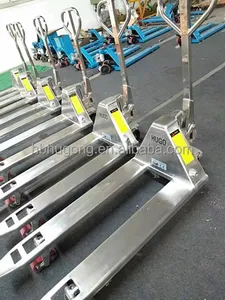 Chất Lượng Cao Tùy Chỉnh Thép Không Gỉ Tay Pallet Xe Tải Thép Không Gỉ Pallet Jack