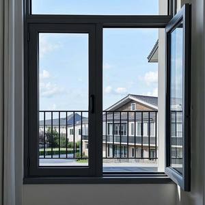 Fenêtres à battants en alliage d'aluminium SINDRE avec isolation thermique en GFRP, résistantes aux impacts d'ouragan, pour villas - Product Image 1