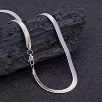 Collier ras du cou en acier inoxydable plaqué or, style punk hip-hop, chaîne serpent plate cubaine, inaltérable, pour hommes