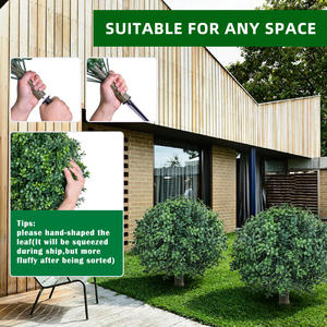 RUOPEI PZD-1-65-2 Albero Artificiale a Sfera in PE Resistente ai Raggi UV, con Picchetto da Terra, per Decorazione di Vialetti - Product Image 2