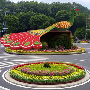 Girafe artificielle en herbe réaliste de haute qualité pour l'extérieur, grande plante en herbe, fabrication artisanale - Product Image 4