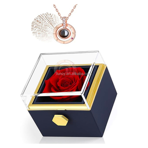 Eternal Forever Infinity Petits bijoux tournants Roses conservées en boîte pour anniversaire Saint Valentin Fête des Mères Graduation-a - Product Image 1