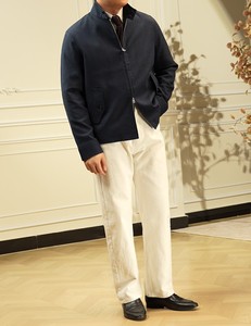 Autunno nuova G9 Safari rivestito in <span class=keywords><strong>lino</strong></span> con colletto con chiusura a cerniera alla moda Casual ampia giacca da <span class=keywords><strong>uomo</strong></span> - Product Image 5