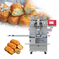 Machine Commerciale Automatique Motorisée pour l'Encrustage des Aliments, Idéale pour la Fabrication de Gâteaux de Lune, Pâtisseries et Mochis, Grande Capacité, Acier Inoxydable de Qualité Alimentaire