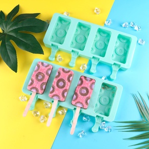 Molde de Silicona Rectangular TangChu con Patrón de Círculos para Helados Artesanales y Snacks Saludables - Product Image 5