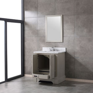 Mueble de Baño de Madera Maciza con Lavabo de Cerámica, Montaje en Suelo, Cierre Suave, Origen Vietnam, Encimera de Mármol para Hoteles - Product Image 4