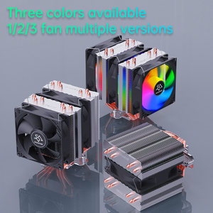 Snowman <span class=keywords><strong>CPU</strong></span> COOLER 2 người hâm mộ 90mm lga1200 2011 RGB không khí <span class=keywords><strong>CPU</strong></span> Quạt làm mát 6 tinh khiết Đồng ống nhiệt tùy chỉnh <span class=keywords><strong>CPU</strong></span> <span class=keywords><strong>Fan</strong></span> - Product Image 3