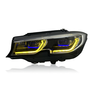 Fari SJC Auto Parts per BMW Serie <span class=keywords><strong>3</strong></span> G20 G28 Anno 2019-2022 Aggiornamento Nuovo Stile Laser DRL Bicolore Giallo e Bianco - Product Image 2
