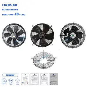 Profesyonel AC eksenel akış havalandırma fanı 300Mm alüminyum 5 bıçak egzoz dış rotor fanlar