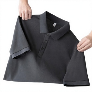 Camisas de Golf de Manga Corta para Hombre, Personalizadas al por Mayor, Antiarrugas, Transpirables, Bordadas, de Punto Sólido, de Poliéster/Algodón - Product Image 4