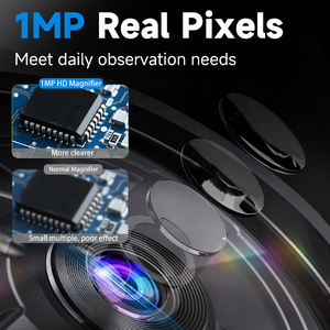 Chất lượng cao Kính lúp 100X với 8 LED ánh sáng 2 inch màn hình kỹ thuật số kính lúp - Product Image 2