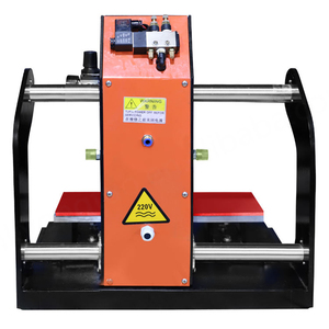 Máquina de prensa de calor automática neumática de doble estación Disen DSH-16E para impresión de parches de vinilo de transferencia PU Flex personalizados para prendas - Product Image 5