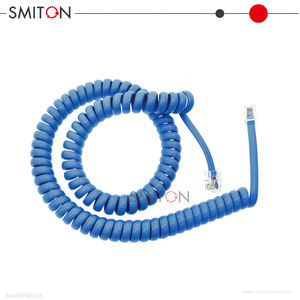 Ressort hélicoïdal OEM 1m 2m 3m RJ9 4P4C RJ11 noir blanc spirale plat Cat3 câble téléphonique <span class=keywords><strong>ADSL</strong></span> - Product Image 6